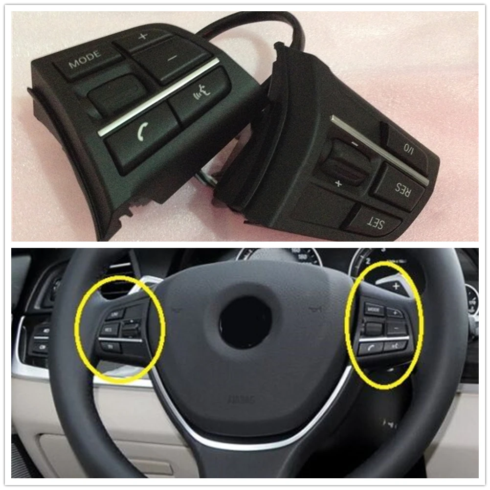 

Audio Cruise Steering Wheel Control Switch Button Key Keyswitch For BMW 5 Series F07 F10 F11 7 Series F01 F02 F03 F04