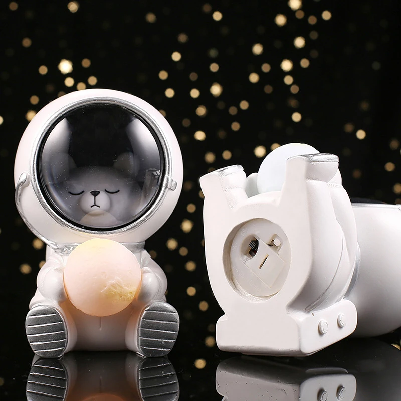 

Night Light Creative Cute Galaxy Guardian Pet Astronaut Personality Bedroom Decoration Table Lamp Lights Kids Toys Birthday Gift