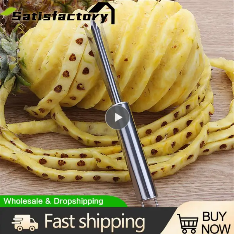 

V-type Pineapple Eye Digging Tool Easy To Clean Stainless Steel Household Pineapple Shovel Sharp Edge Household Pineapple Peeler