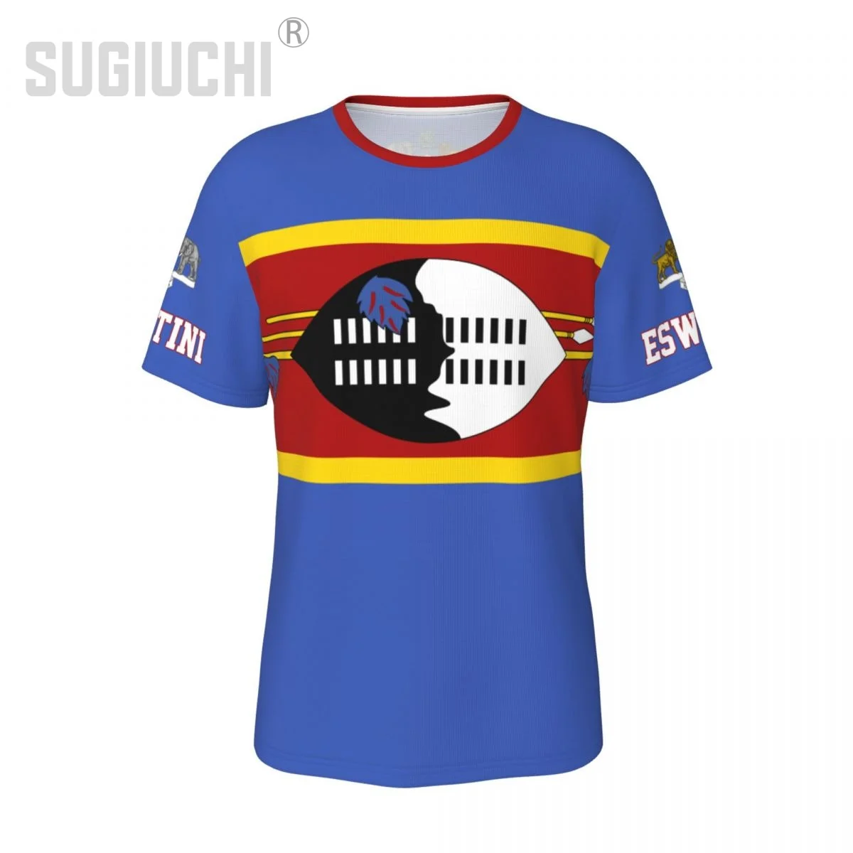 Футболка унисекс нации футболки с флагом Эсватани трикотаж для мужчин и женщин