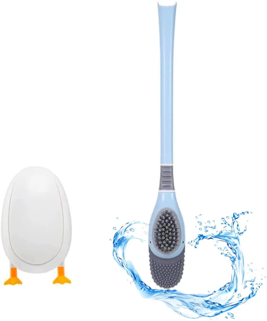 

Набор щеток для туалета, силиконовая эластичная щетка из ТПР, с длинной ручкой и подставкой, для мытья пола или стен