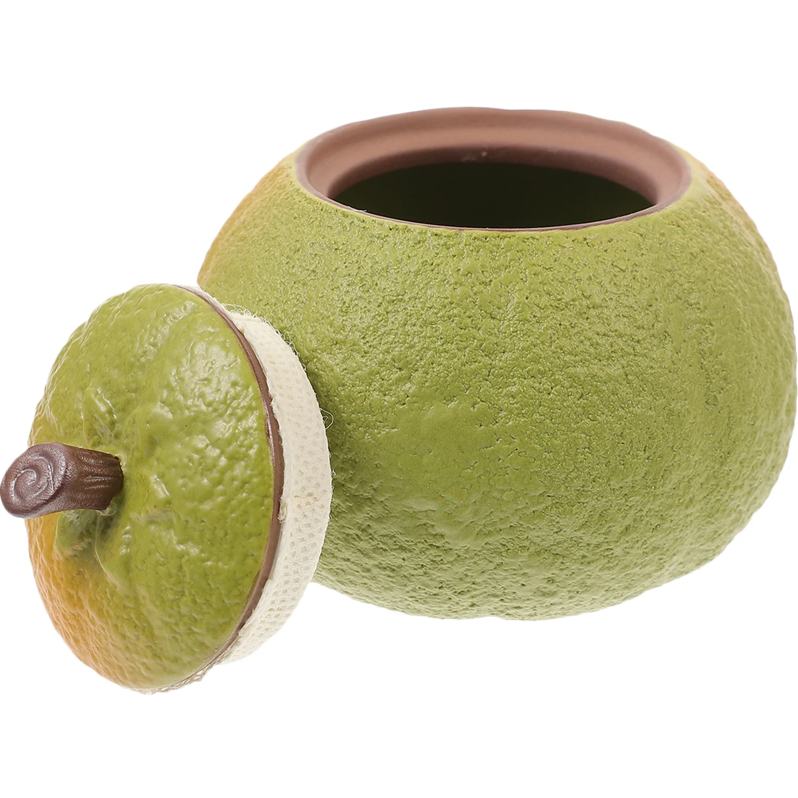 

Candy Jar Lid Decoration Loaded Tea Supplies Sugar Holder Ceramic Airtight Storage Jars