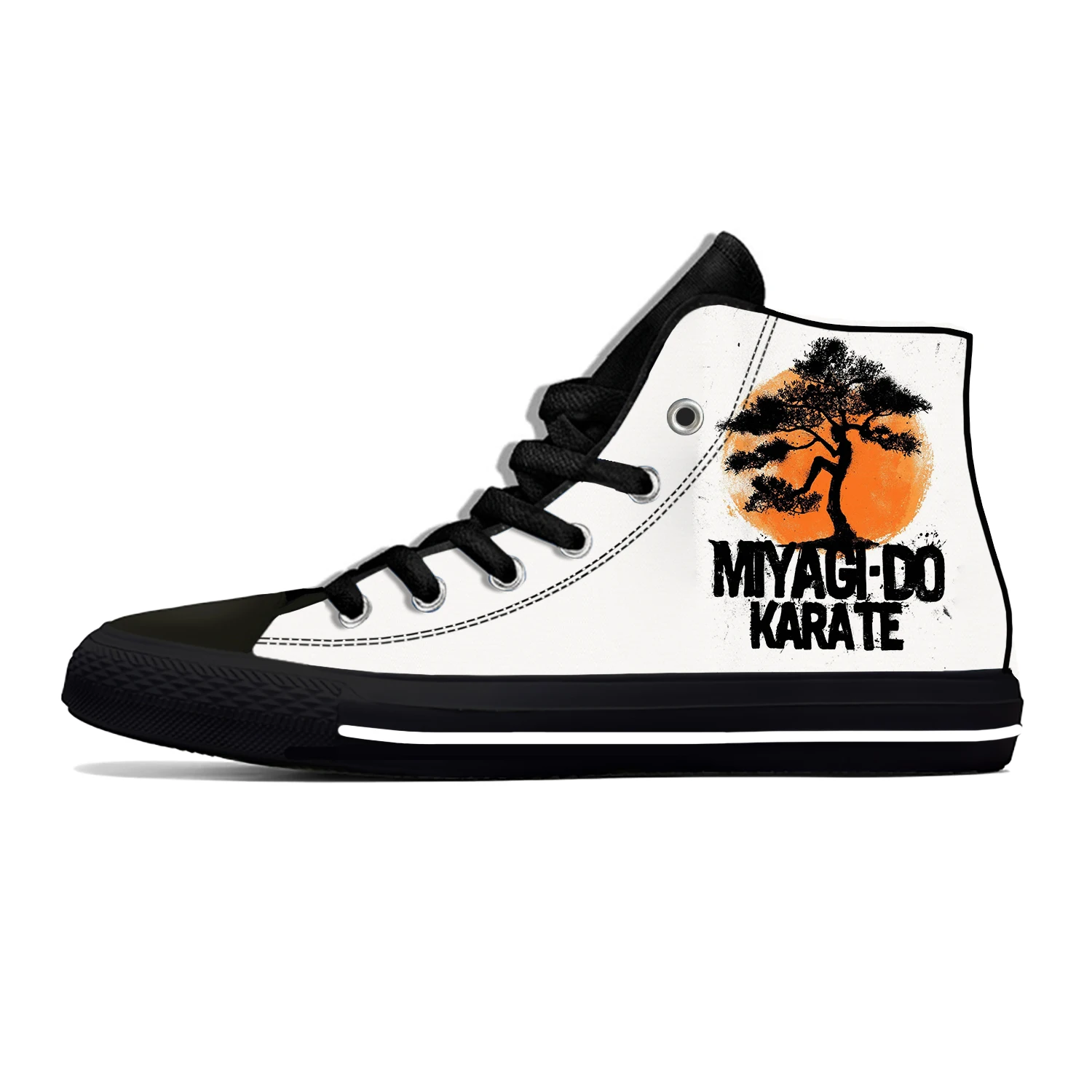 

Kai Miyagi Do Karate Japanese Kung Fu Cobra Funny Casual Cloth Shoes High Top Lightweight Breathable 3D Print Men Women Sneakers