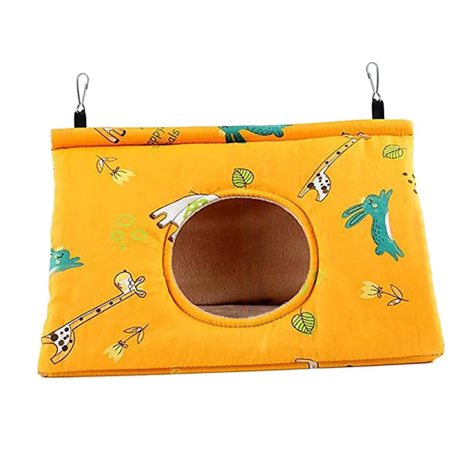 Peony Parrot Hammock Bird Nest Winter Warm Bird Nest House Plush Birds Hideaway Sleeping Bed for Parakeet Cockatiels