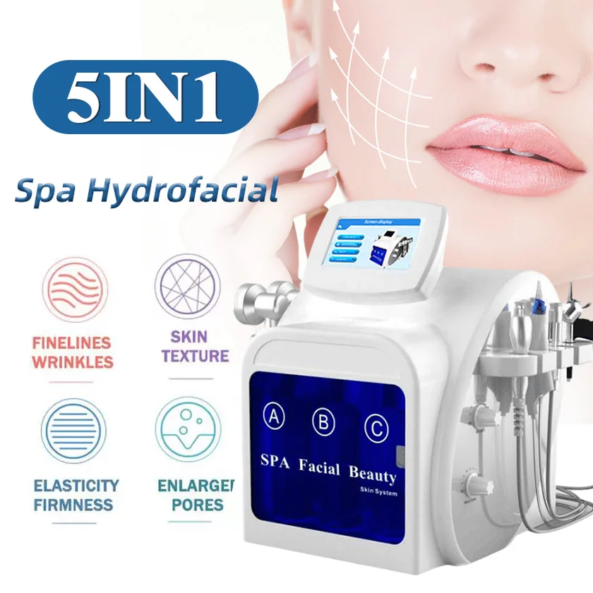 

2022 Вакуумная очистка лица гидро дермабразия воды кислородная струя пилинг машины для очистки пор массаж лица