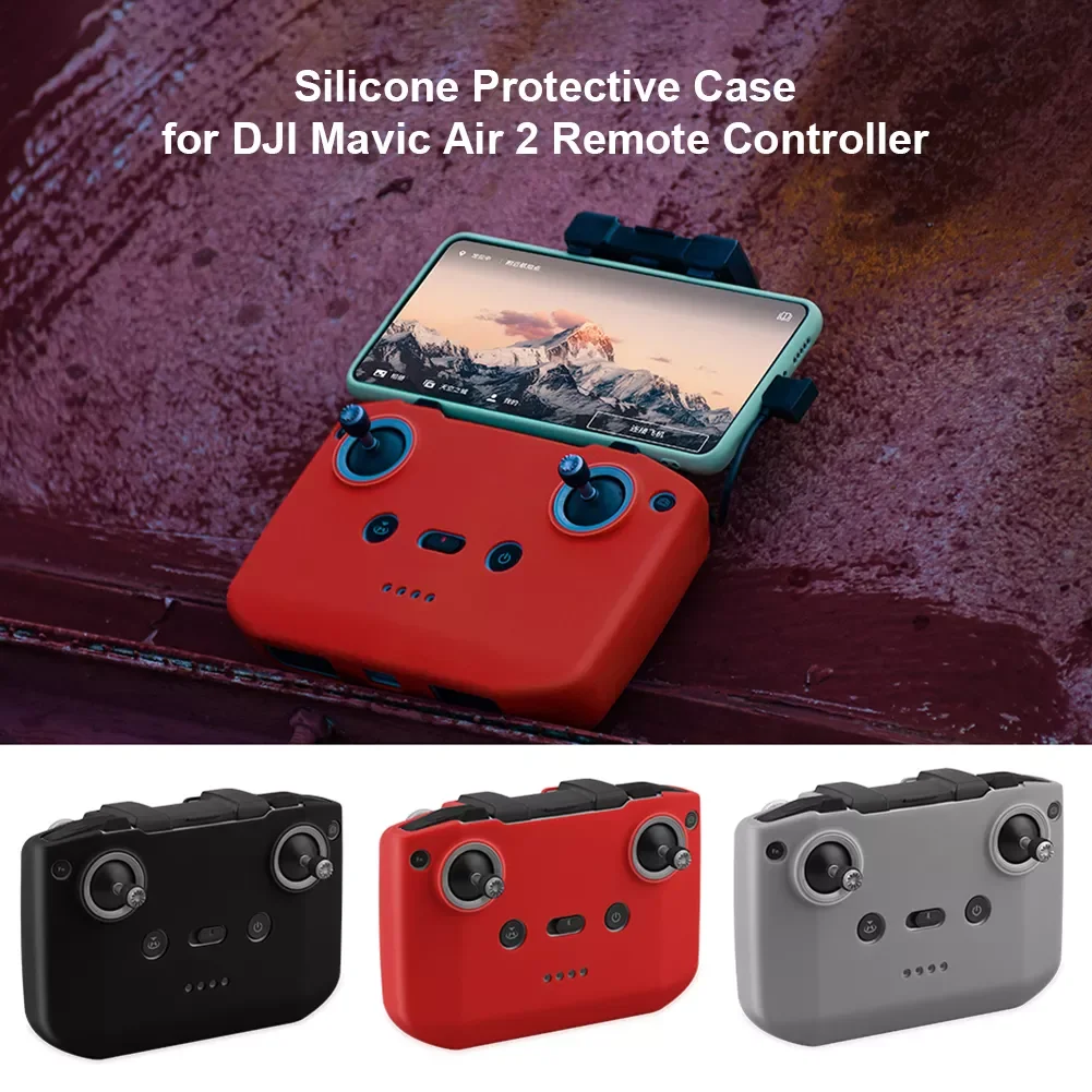 Купи Proof Silicone Cover for Dji Mavic Air 2/2S/Mini 2 Remote Controller Protective Case Anti-collision Dust Protection Case за 598 рублей в магазине AliExpress