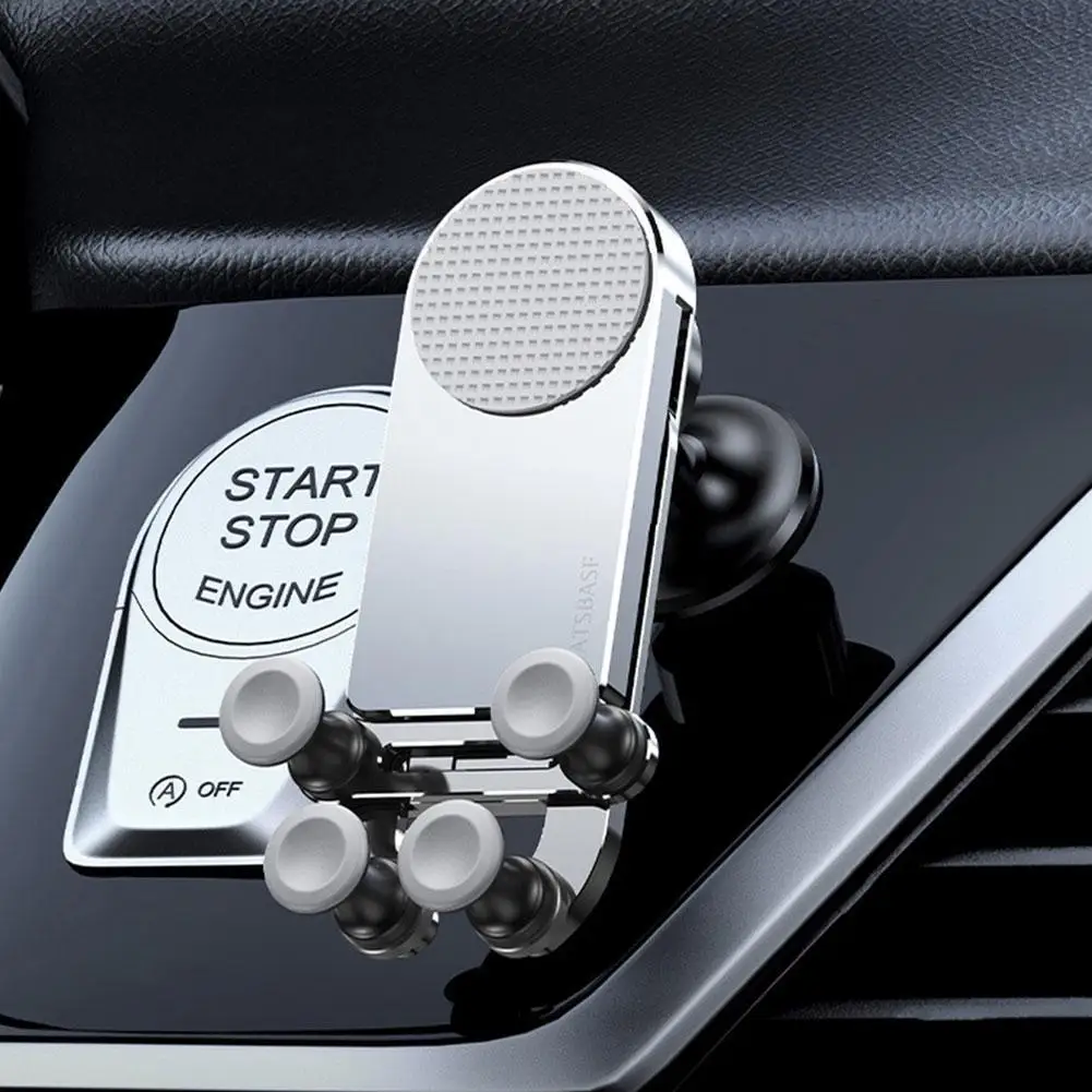 

Car Gravity Phone Holder Car Adhesive Air Outlet Type Metal Stand For Samsung Galaxy Z Fold 3 5G Car Foldable Phone Holder