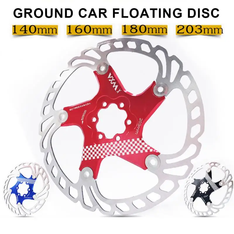 

VXM MTB Bicycle Rotor Six Spike Hydraulic Disc Brake Disc MTB Bike Floating Disc 160 180 203MM Rear Brake Pads Bicycle Parts