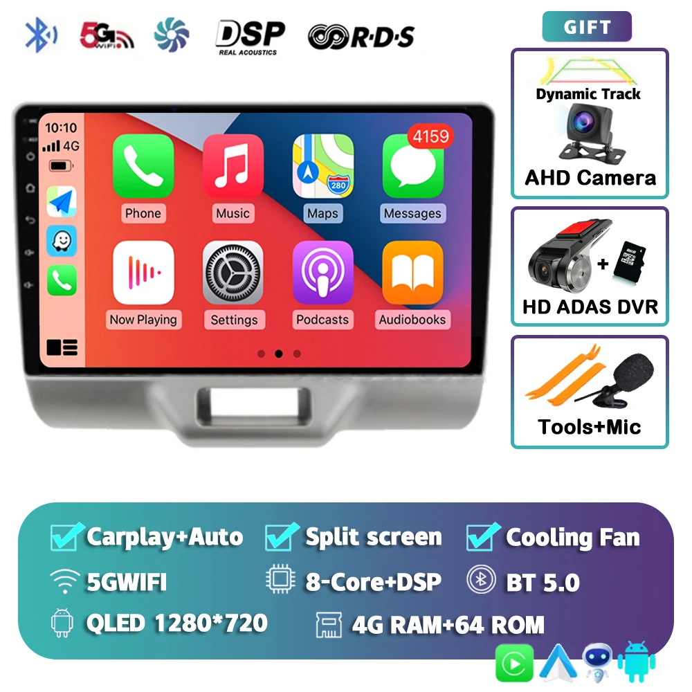 

Android 15 Автомобильный радиоприемник Мультимедийный плеер для SUZUKI Every Wagon Auto Carplay Автомобильная стереосистема DSP wifi + 4G Ai Voice 2 Din Gps Головное устройство