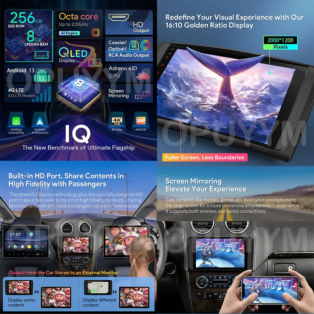 Фото Автомагнитола Android 16 с Carplay и Auto для Hyundai I30 Elantra GT 2012-2016, GPS-навигация, мультимедийный плеер, 4G, стереосистема №3