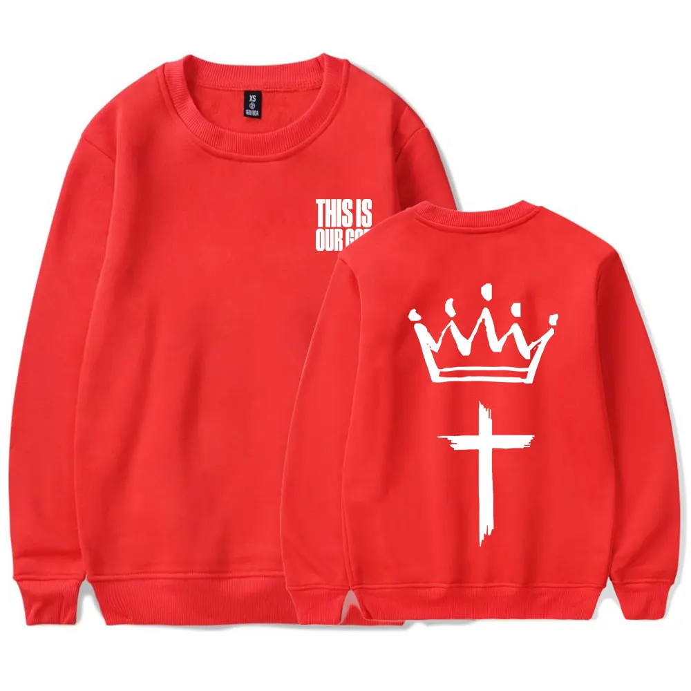 Толстовки с круглым вырезом от Фила викхэма наш Бог Модный пуловер длинным