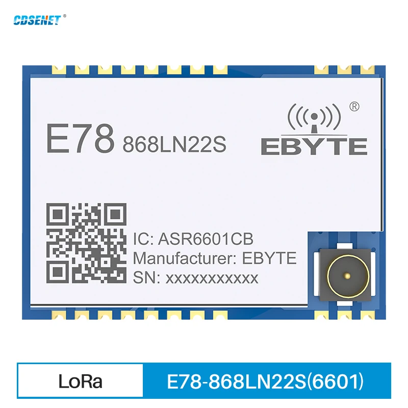 E78-868LN22S(6601) ASR6601 868 МГц IPEX/Stamp отверстие CDSENET беспроводной модуль LoRa SoC RF 22 дБм низкое