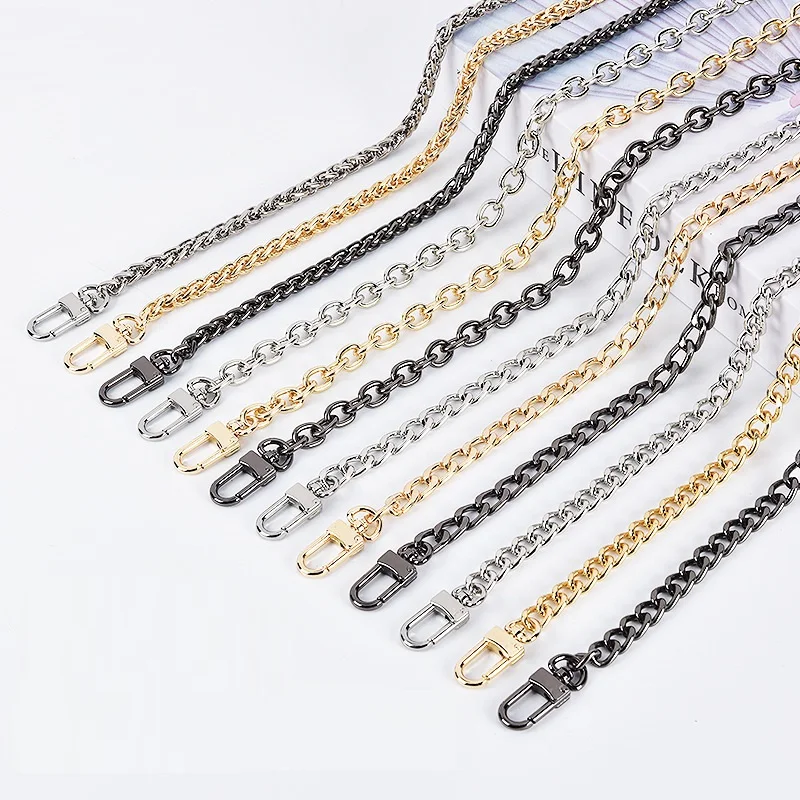 

bag strap metal chain shoulder belt DIY handbag strap universal shoulder messenger bag strap accessories bag strap No Rust chain