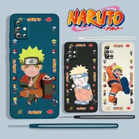 hot anime naruto boy for samsung galaxy a73 a53 a33 a52 a32 a22 a71 a51 a21s a03s a30s a50 liquid rope phone case cover fundas