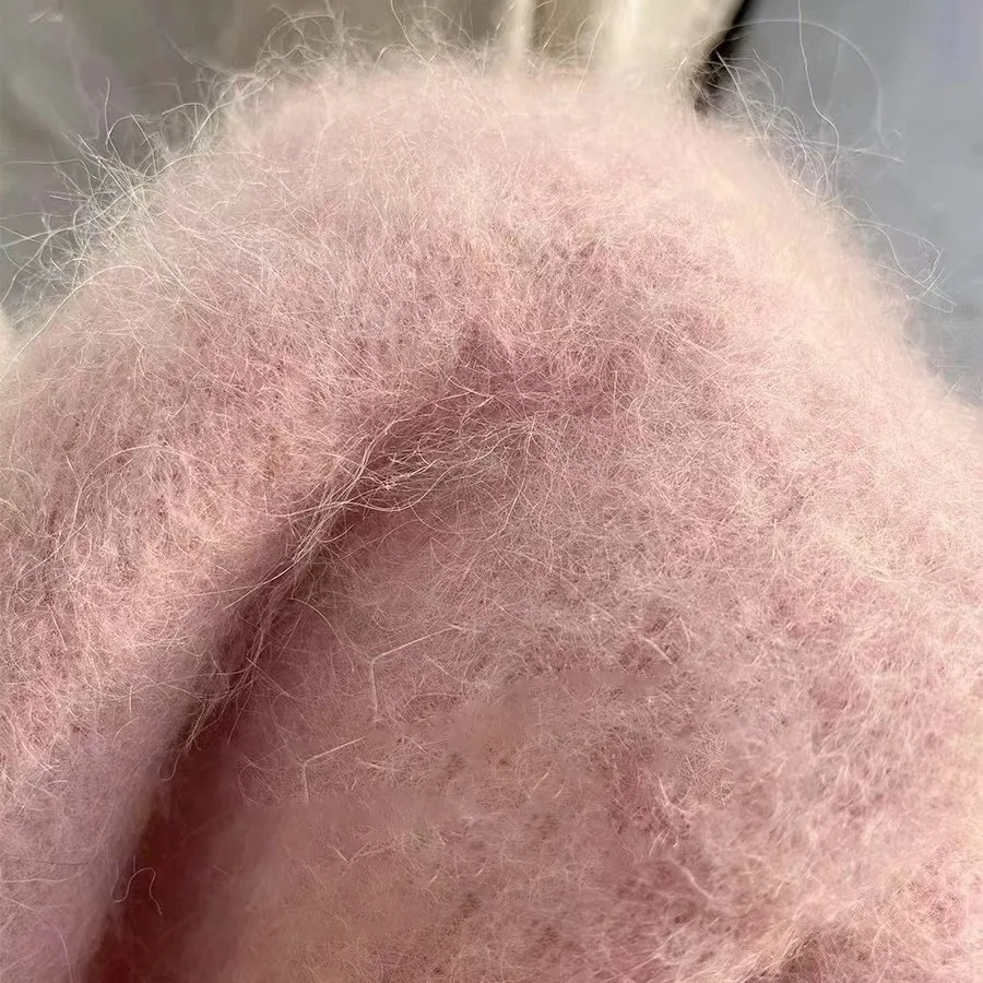 Длинная пряжа из мохера толстая нить бархатная ручная смешанная сделай сам