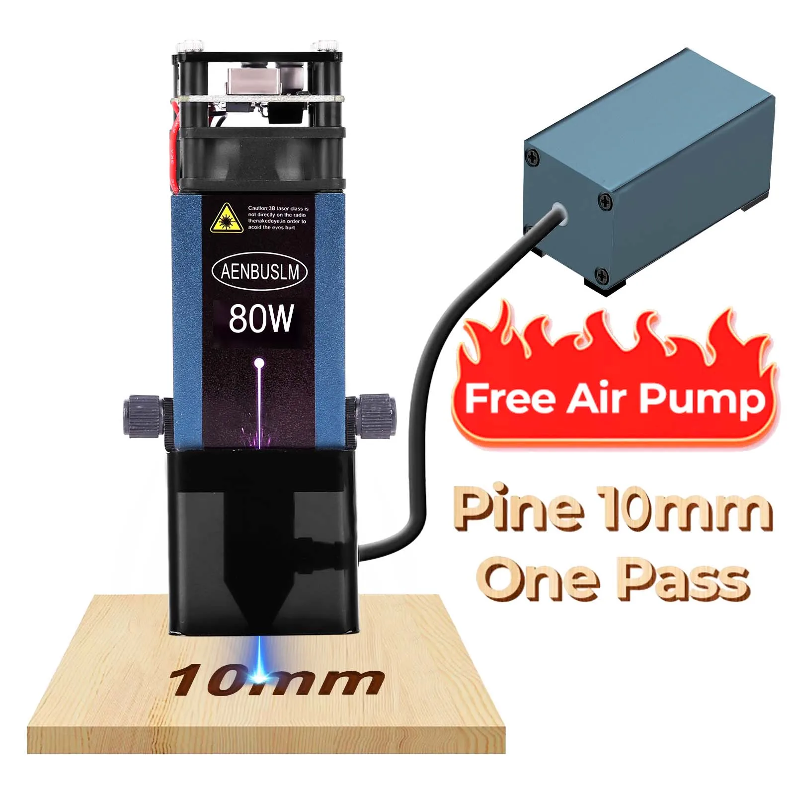 AENBUSLM 80 Вт лазерный гравер с ЧПУ лазерная гравировальная головка воздушным Assist