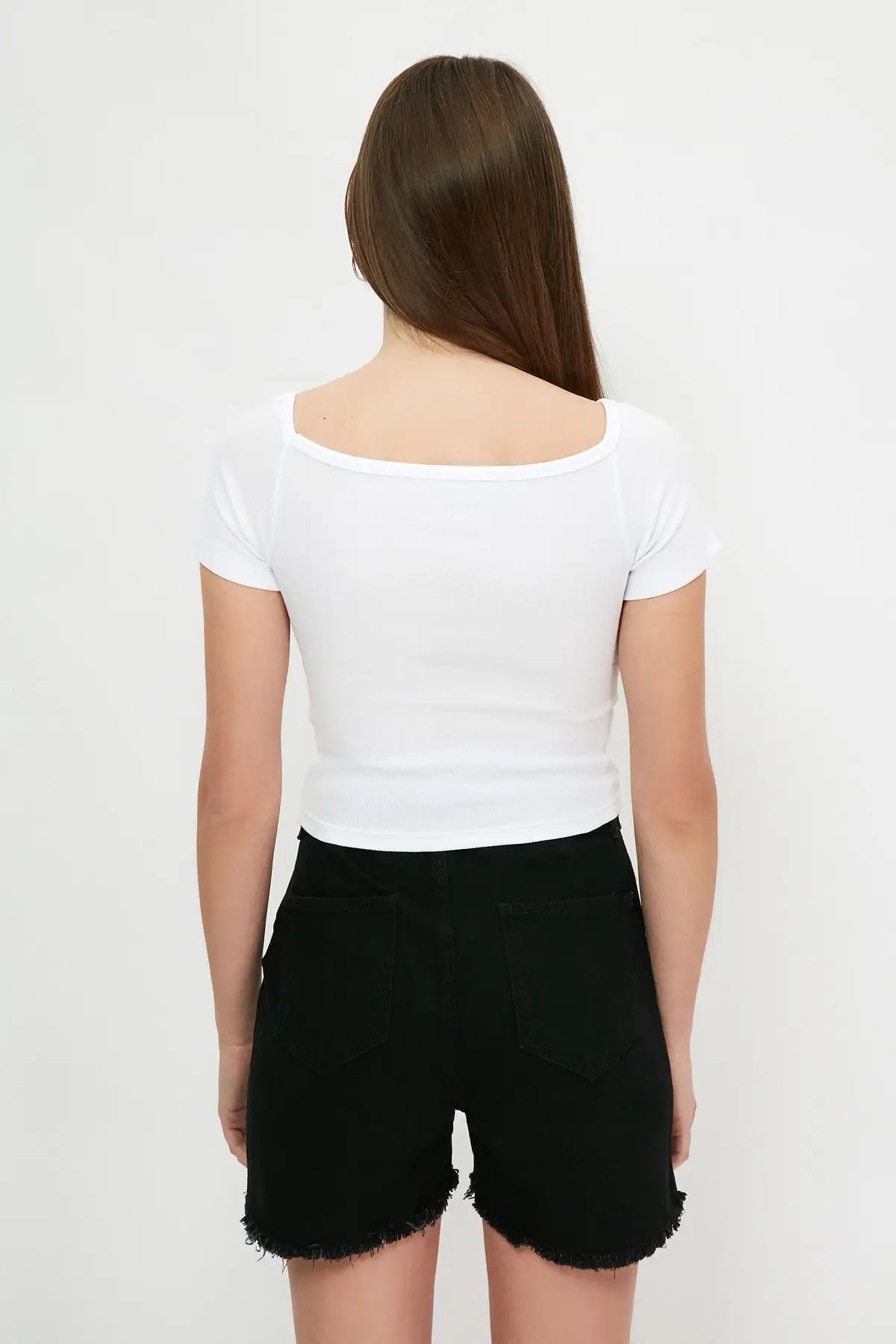 

Trendyol Shirred Lanyard Detail Knitted Blouse TWOSS21BZ2120