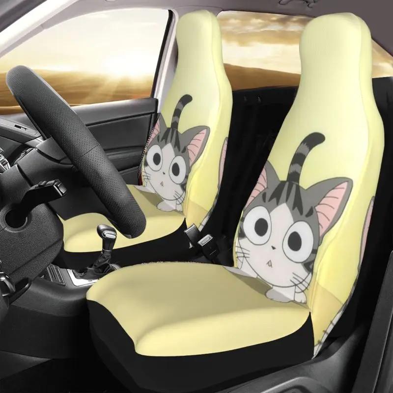 

Anime Cats Car Seats Covers, Grunge Gothic Car Seats Protector, Car Accessories, Car Seat Upholstery Set 2 Pcs Car Seat Covers