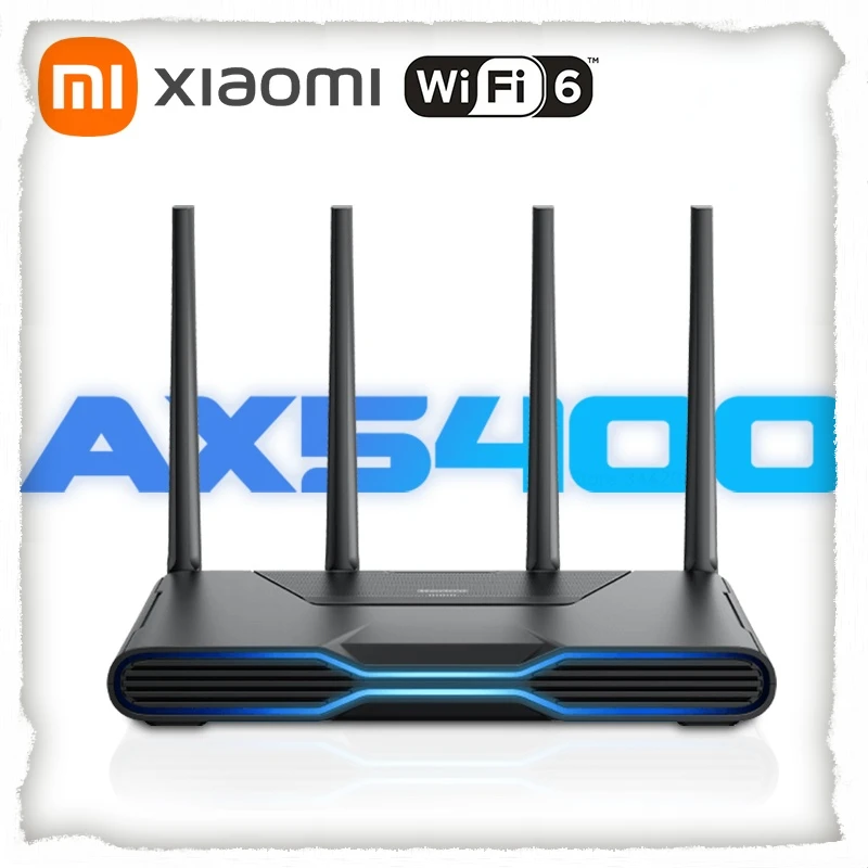 

Xiaomi Redmi Router AX5400 Repeater WiFi 6 VPN Mesh 2.5G Network Port OFDMA MU-MIMO 512MB Qualcomm Chip Signal Booster PPPOE