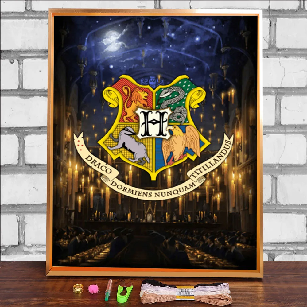 Набор для вышивки крестиком 11CT вышивка с животными Лев Орлан змея волк нити DMC