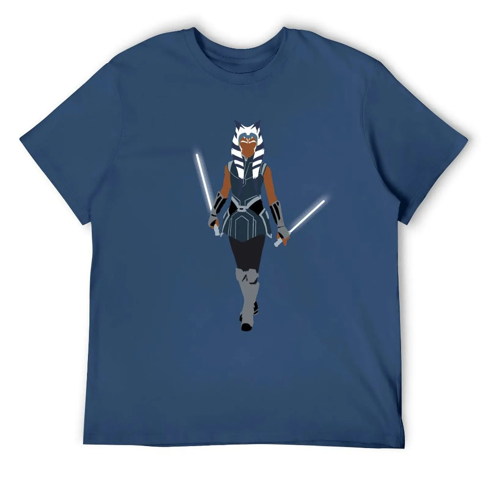 Футболка Ahsoka Tano винтажные футболки одежда больших размеров черные для мужчин