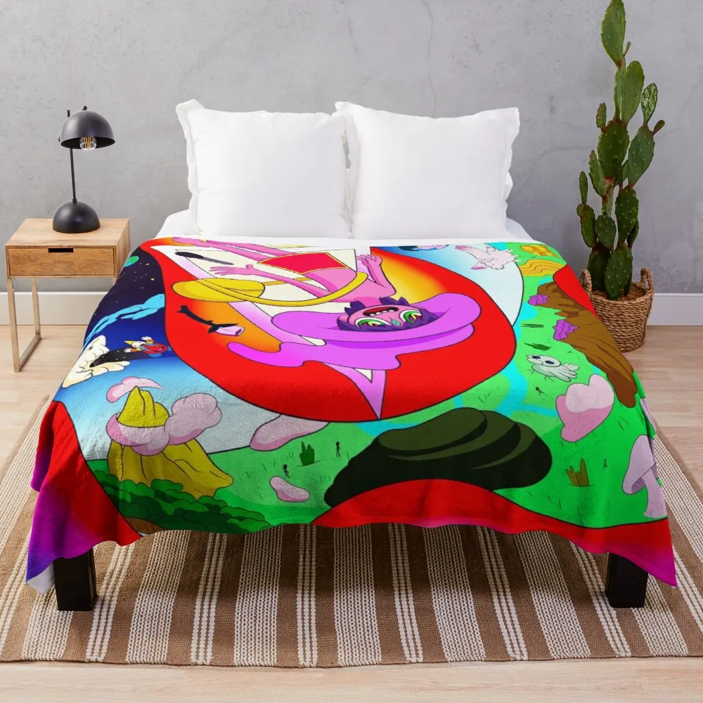 

The Midnight Gospel Awesome Trippy Background Throw Blanket brand blankets