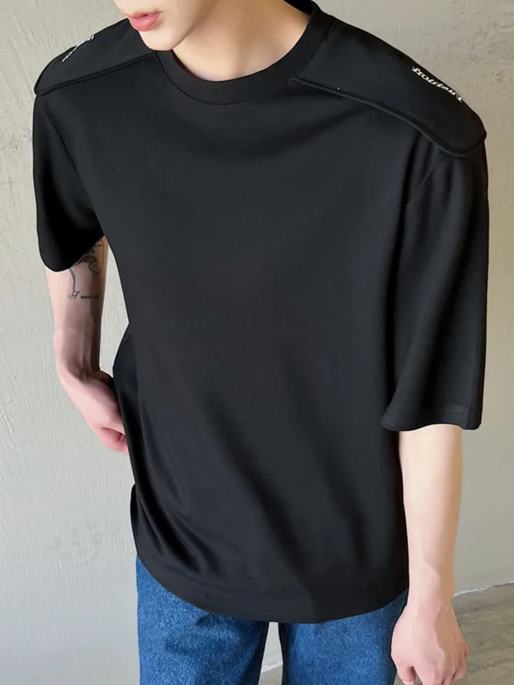 

Футболка SYUHGFA мужская с коротким рукавом, модная универсальная Свободная рубашка с вышивкой, уличная одежда, лето 2022