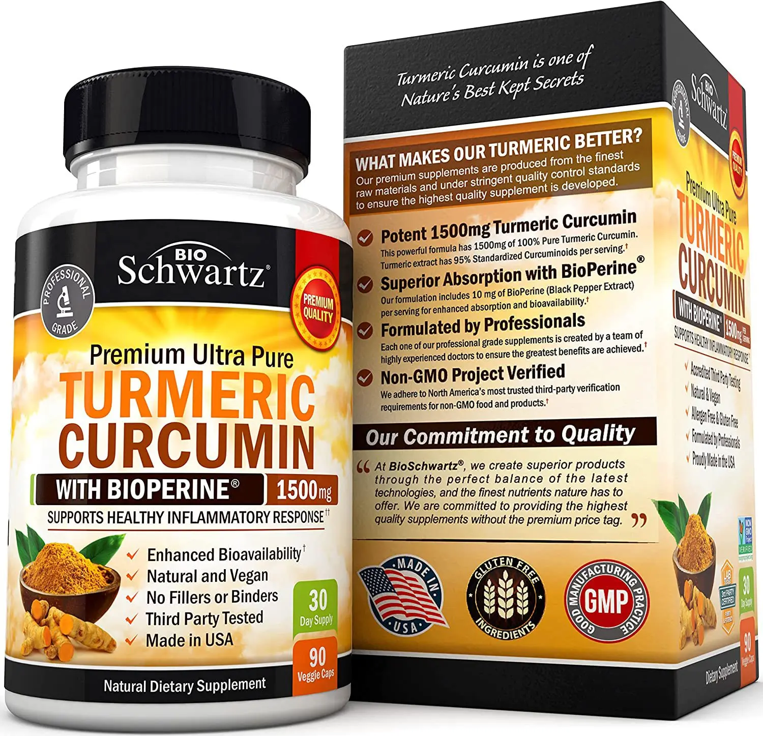 

Turmeric Capsules Black Pepper Capsules Joint Supplement Natural Dietary Supplement Promotes Healthy Inflammatory Responset