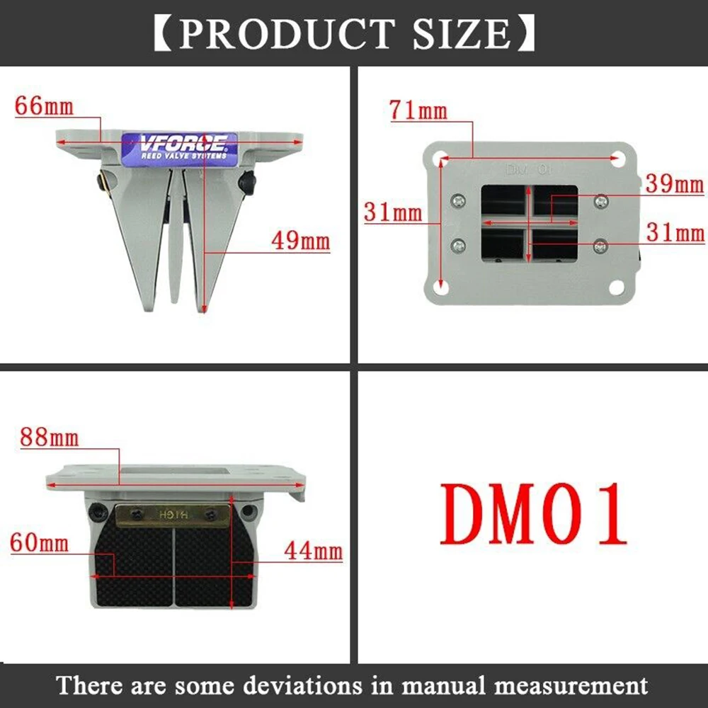 Honda Cr125R Nsr125 Герконовый Клапан 1987-2002 V-Force Delta 2 Пластиковая Впускная Крышка Из