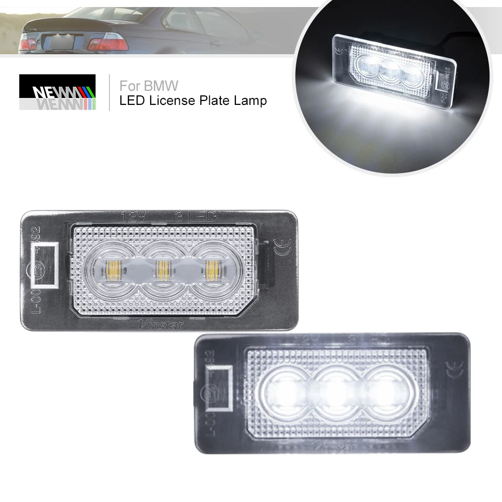 For BMW E82 E88 F22 F23 F45 E46 E90 E91 E92 E93 F30 F31 F34 F32 F36 F33 E39 E60 E61 F10 Led License Plate Lights Auto Tail Lamps