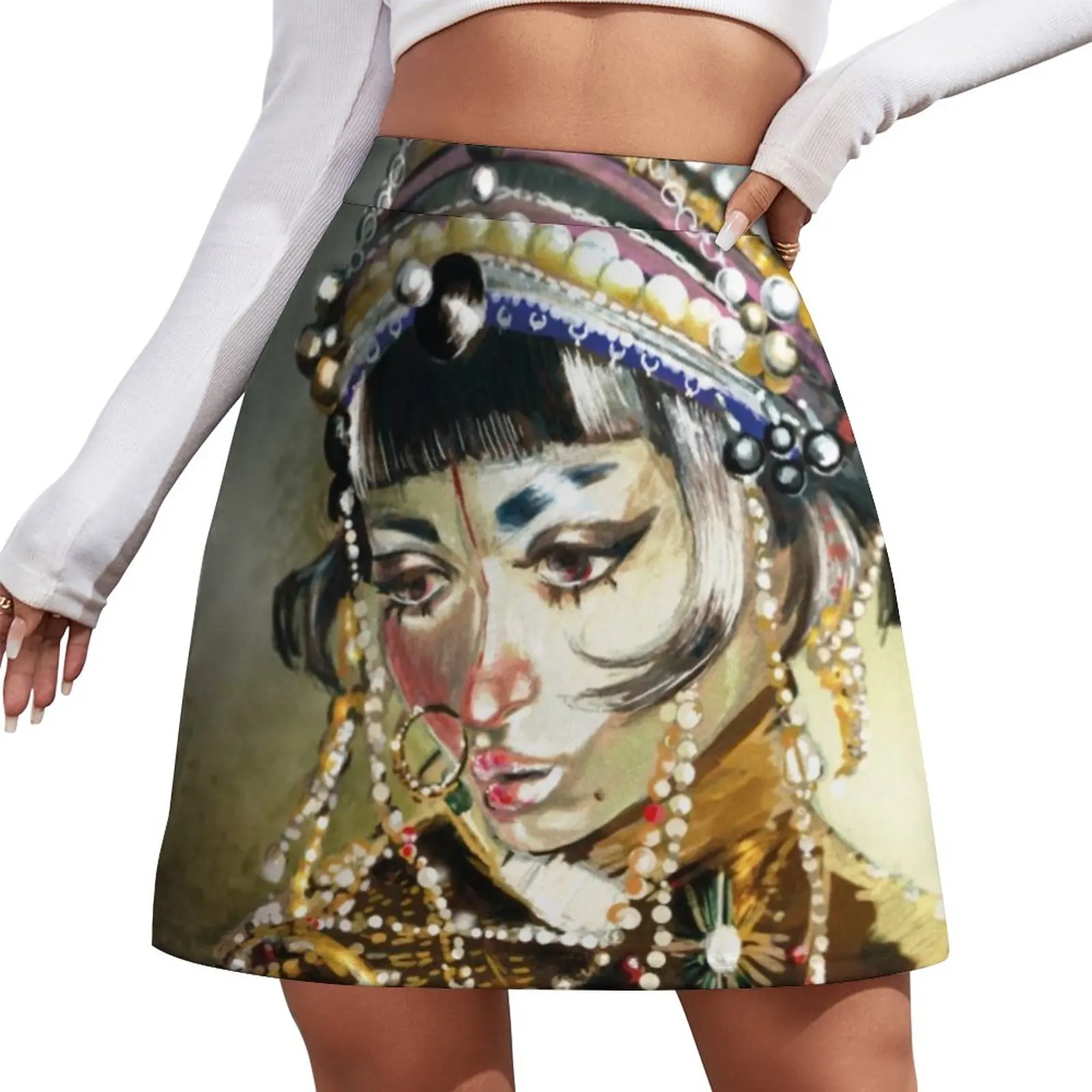 

Jibaro Love Death Robots Skirt Summer Science Fiction Aesthetic Casual A-line Skirts Kawaii Mini Skirt Design Big Size Clothes