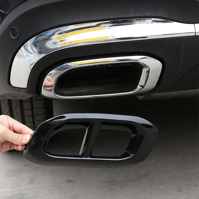 

Car Muffler Exhaust Pipe Tail Decoration Cover Exterior Styling Modification Accessories For Mercedes Benz GLE W167 GLS X167