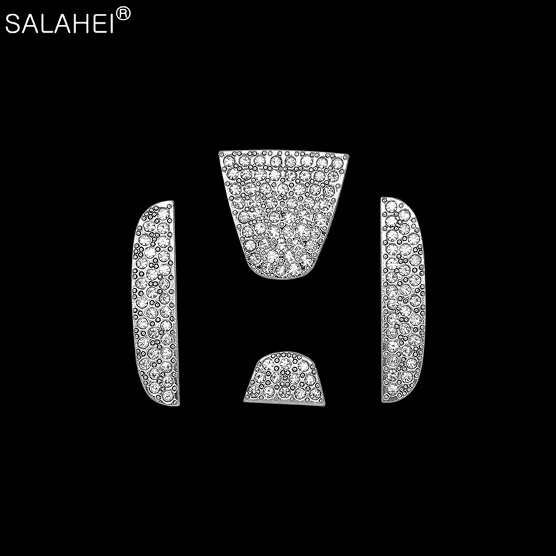 

Car Diamond Steering Wheel Stickers For Honda Civic CRV CR-V Fit HR-V XR-V Accord Jade Jazz City Pilot Crider Odyssey 2015-2019