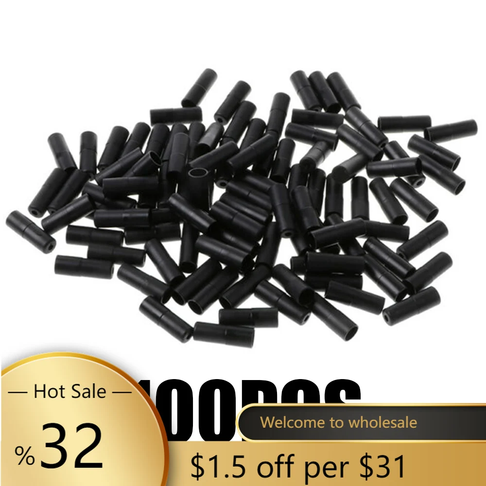 

100pcs MTB Bike Brake Cable End Cap 5mm Brake Cable Housing Ferrules For Road/Mountain Bike Parts bicycle Accessories