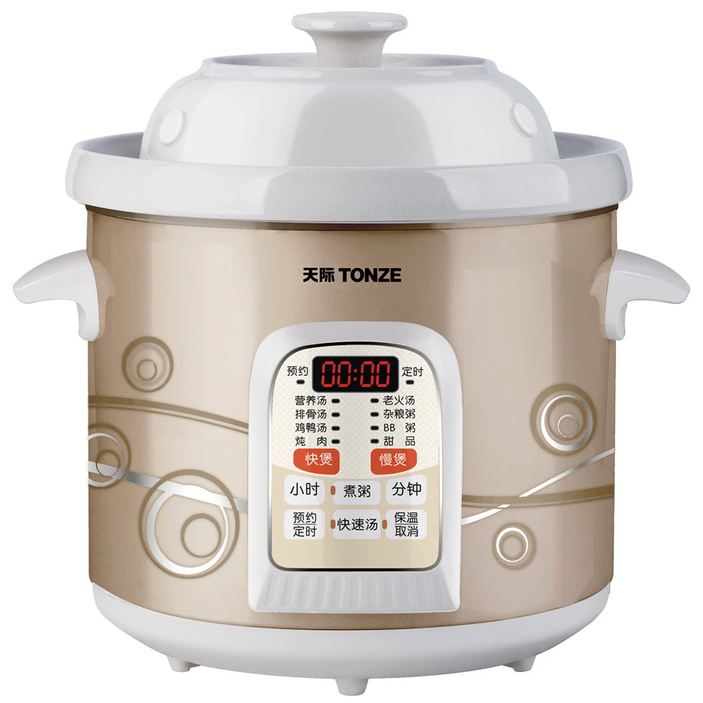 

Multifunction Ceramic Electric Stew Porridge Porcelain Soup Pot Automatic Reservation Slow Cooker Cooking Machine Artifact