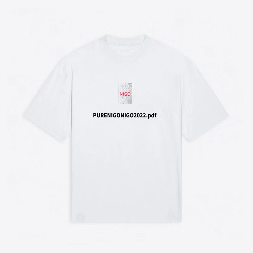 

NIGO свободная футболка с коротким рукавом PDF # nigo4496