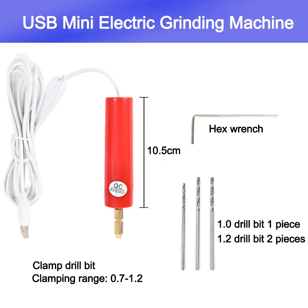 

Прочная ручная мини-электрическая дрель, портативная электрическая USB-дрель «сделай сам», ручка для гравировки ювелирных изделий, гравировка по дереву