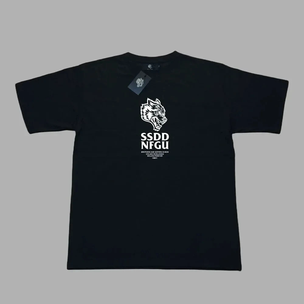 DARC Wolf Мужские Большие Спортивные Футболки Из 100% Хлопка Унисекс Дышащие