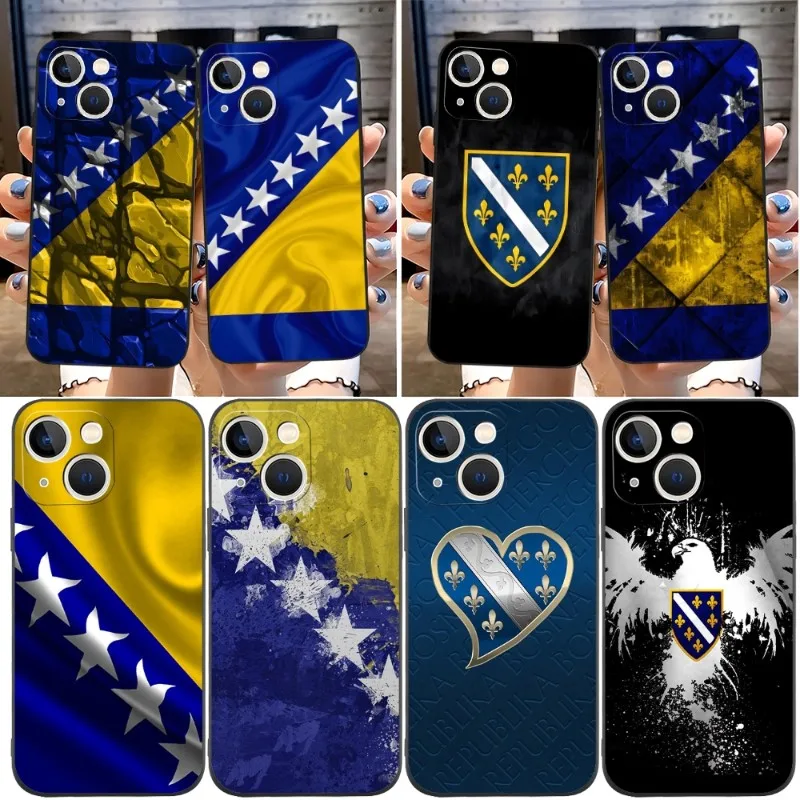

Bosnia Flag Phone Case Funda For Apple Iphone 12 Pro 13 11 14 Max Xr X Xs Mini 6 6s 7 8 Plus Design Back Cover