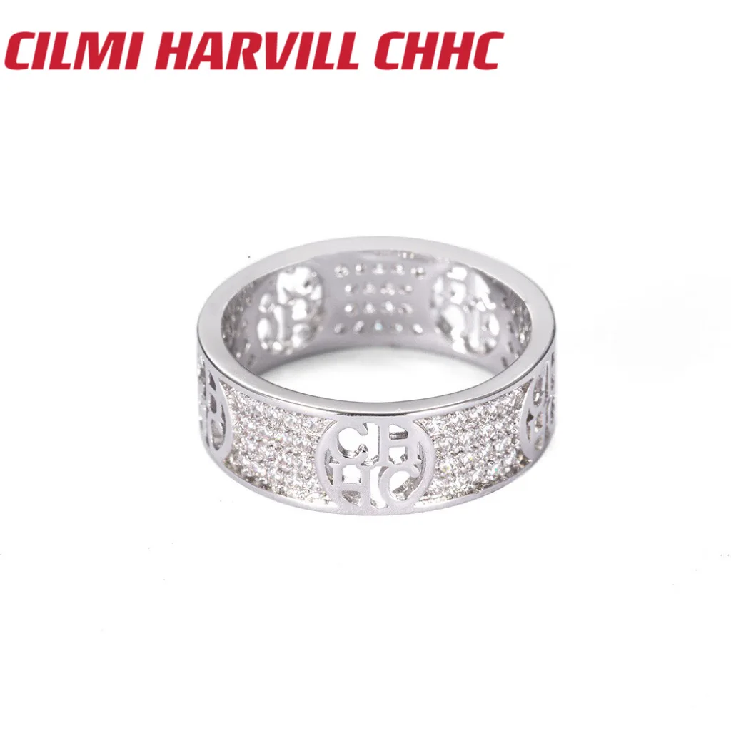 

CILMI HARVILL CHHC 2023 New Men's And Women's Ring With And Hollow Out Logo Design Gift Box Packaging