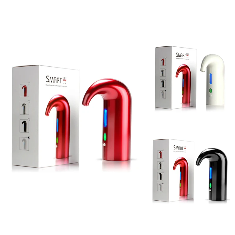 

Электрический аэратор для вина, портативный измельчитель для мгновенного приготовления вина, автоматический дозатор графина с одним касан...