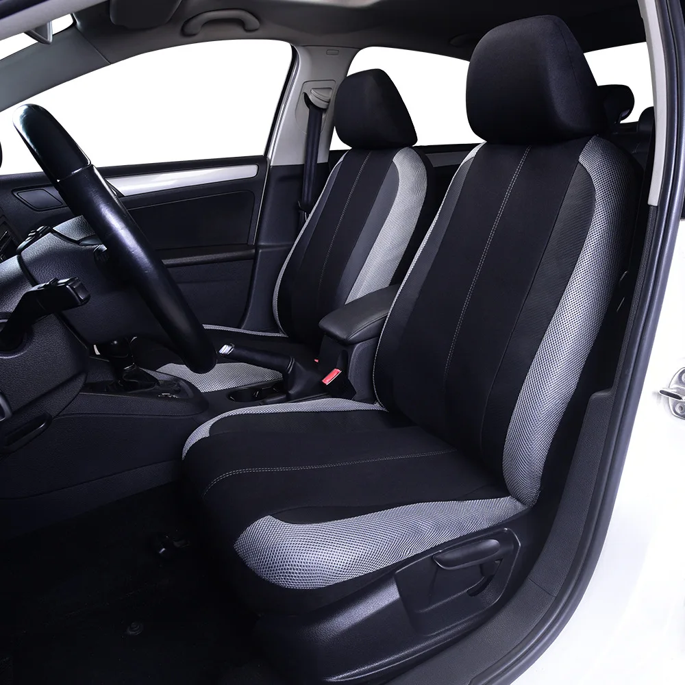 

Universal 2PCS Car Front Seat Breathable Seat Covers Automobile Seat Suture Sedan Protectors for Most Car Truck Interior