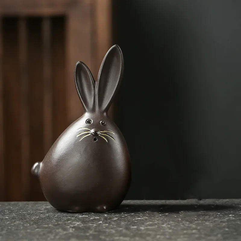 Фигурки для чаепития из фиолетовой глины JINGDE TEA SET