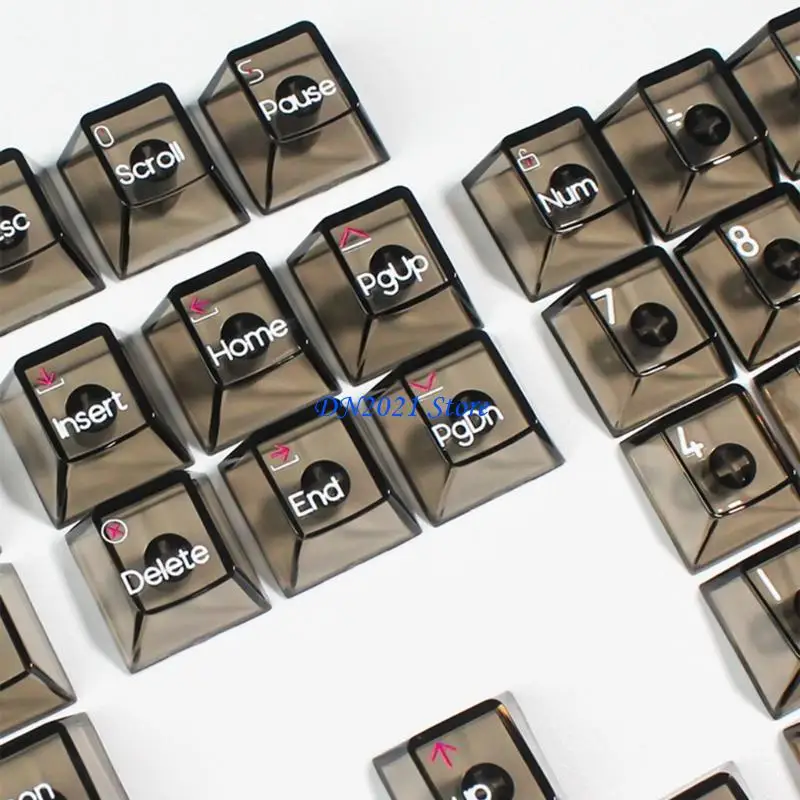 Фото F3KE 132Keys оригинальный профиль ПК колпачок с русской кристаллической подсветкой для механических клавиатур №1