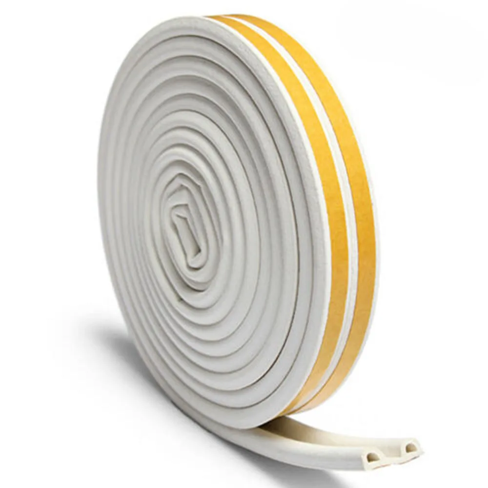 

10m Seal Strip Dust Soundproof Windproof Casement Door Sealing Strip Foam Draught Excluder Anti-mosquito Rubber Strip Plug