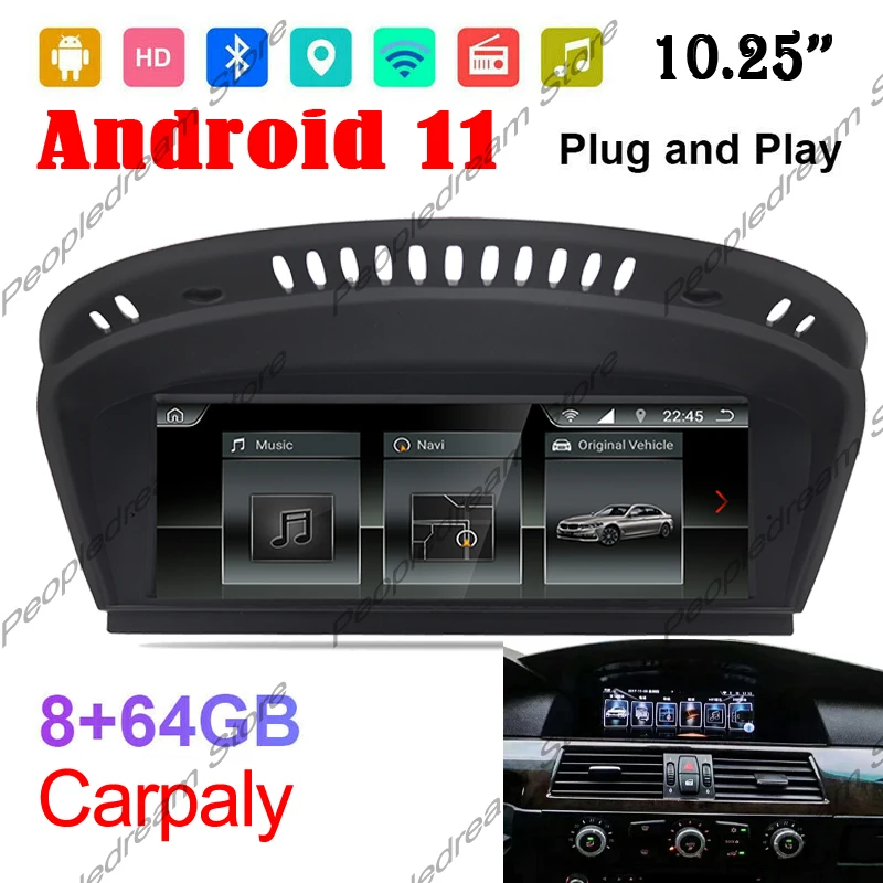 

Android 9,0 8 ядер 4G + 32G автомобильный мультимедийный плеер навигация GPS радио для BMW 3 E90 E91 E92 E93 Оригинал CIC