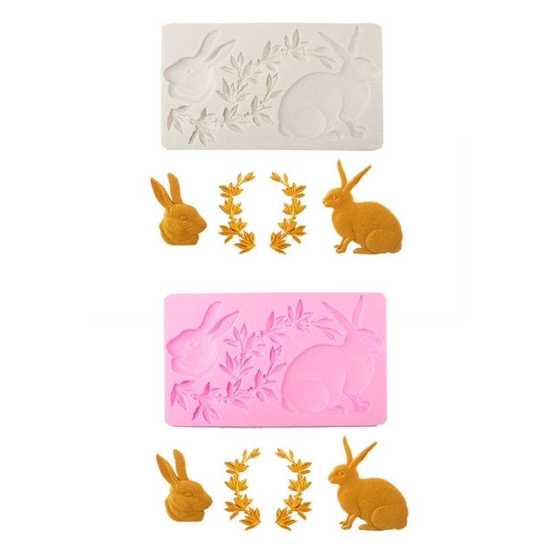 

Rabbit Lace Shaped Fondant Moulds Silicone Chocolate Moulds Baking Accessories