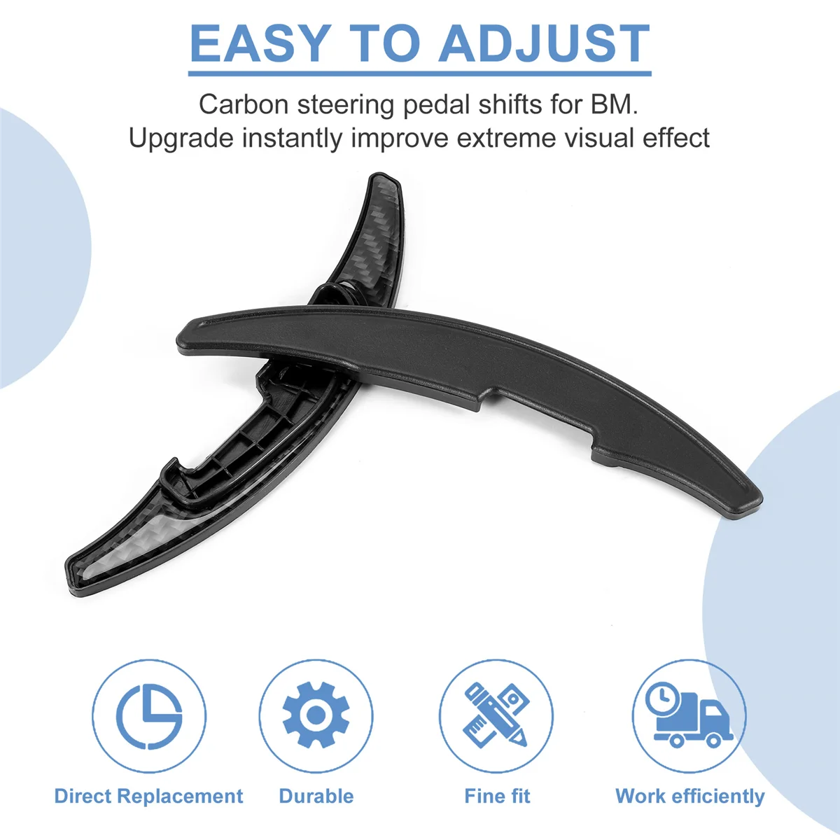 

Carbon Fiber Steering Wheel Paddle Shifter Gear Shift Shifter Extension For M2 M6 X 5M X6M