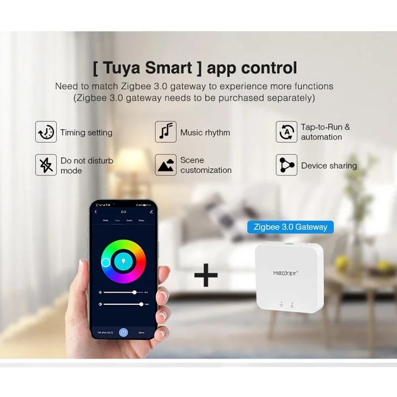 Светодиодный контроллер Miboxer Zigbee 3.0+2.4G для одного цвета/двухцветного белого