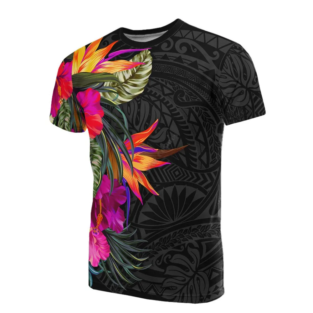 

Pohnpei Polynesian Culture Tribal Island Retro Tattoo Oversized Harajuku 3D Printed Summer Streetwear Short Sleeve T Shirt Men
